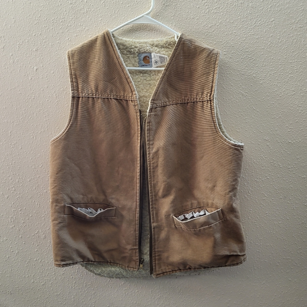Carhartt sherpa work vest